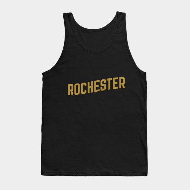 Rochester City Typography Tank Top by calebfaires